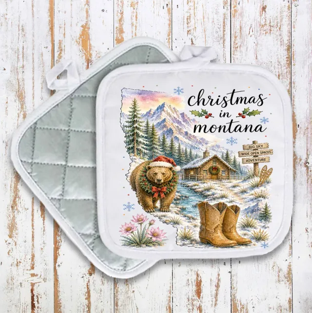 Avery Lane Gifts Christmas Montana grydelap 20x20 cm bomuld