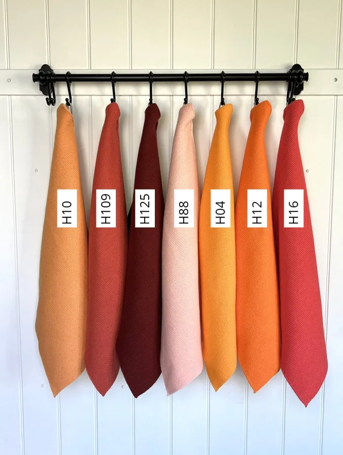 Solwang håndklæde klar orange økologisk
