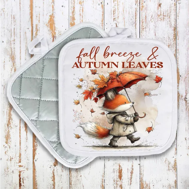 Avery Lane Gifts Fall Breeze grydelap 20x20 cm ræv bomuld