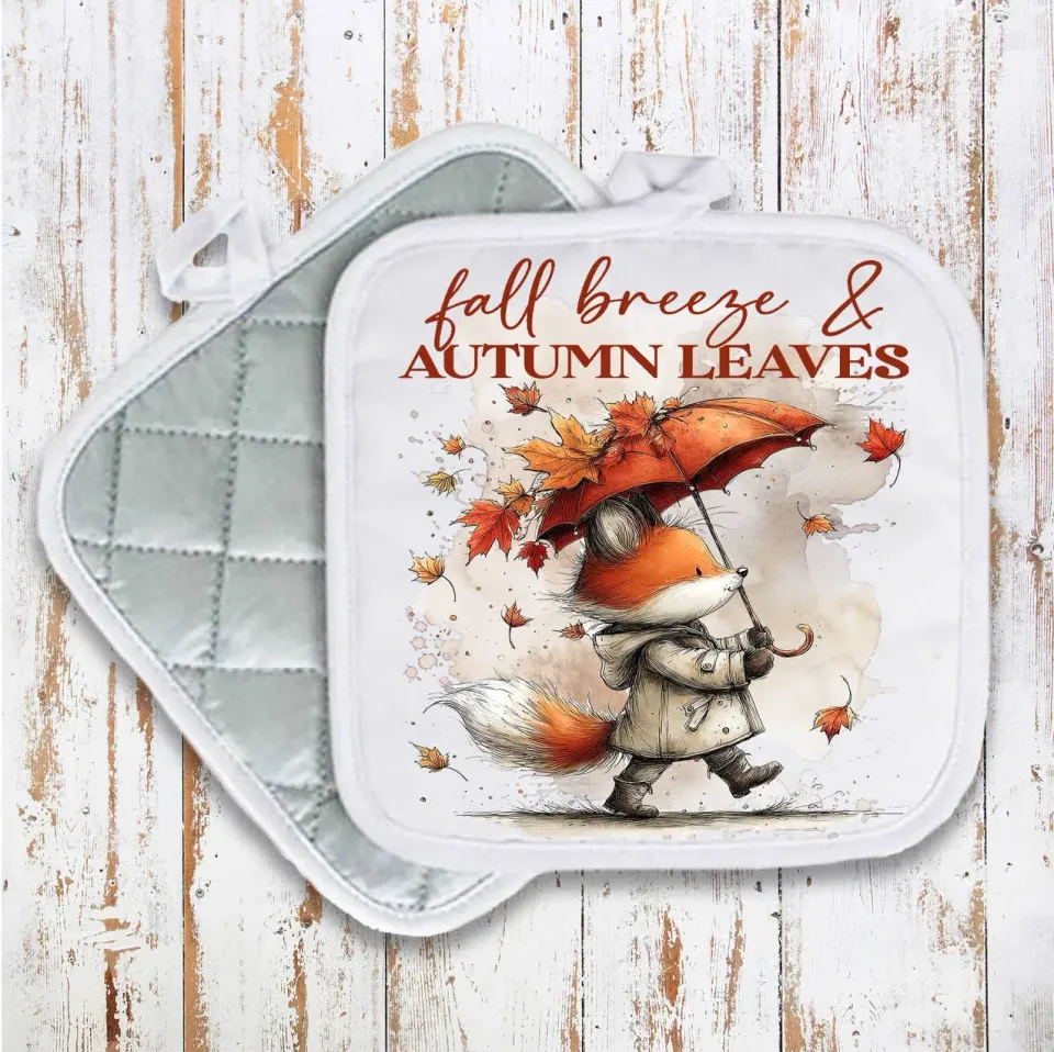 Avery Lane Gifts Fall Breeze grydelap 20x20 cm ræv bomuld