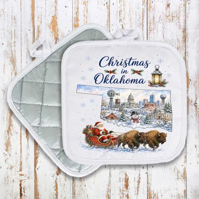 Avery Lane Christmas Oklahoma grydelap bomuld 20x20 cm