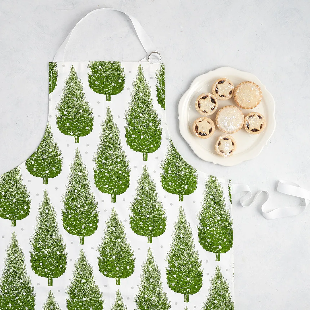 Thornback & Peel Christmas Tree juleforklæde grøn 60x80