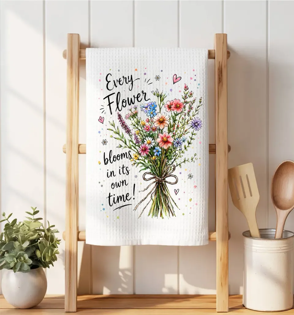 Avery Lane Gifts Every Flowers Blooms its own Way vaffelviskestykke