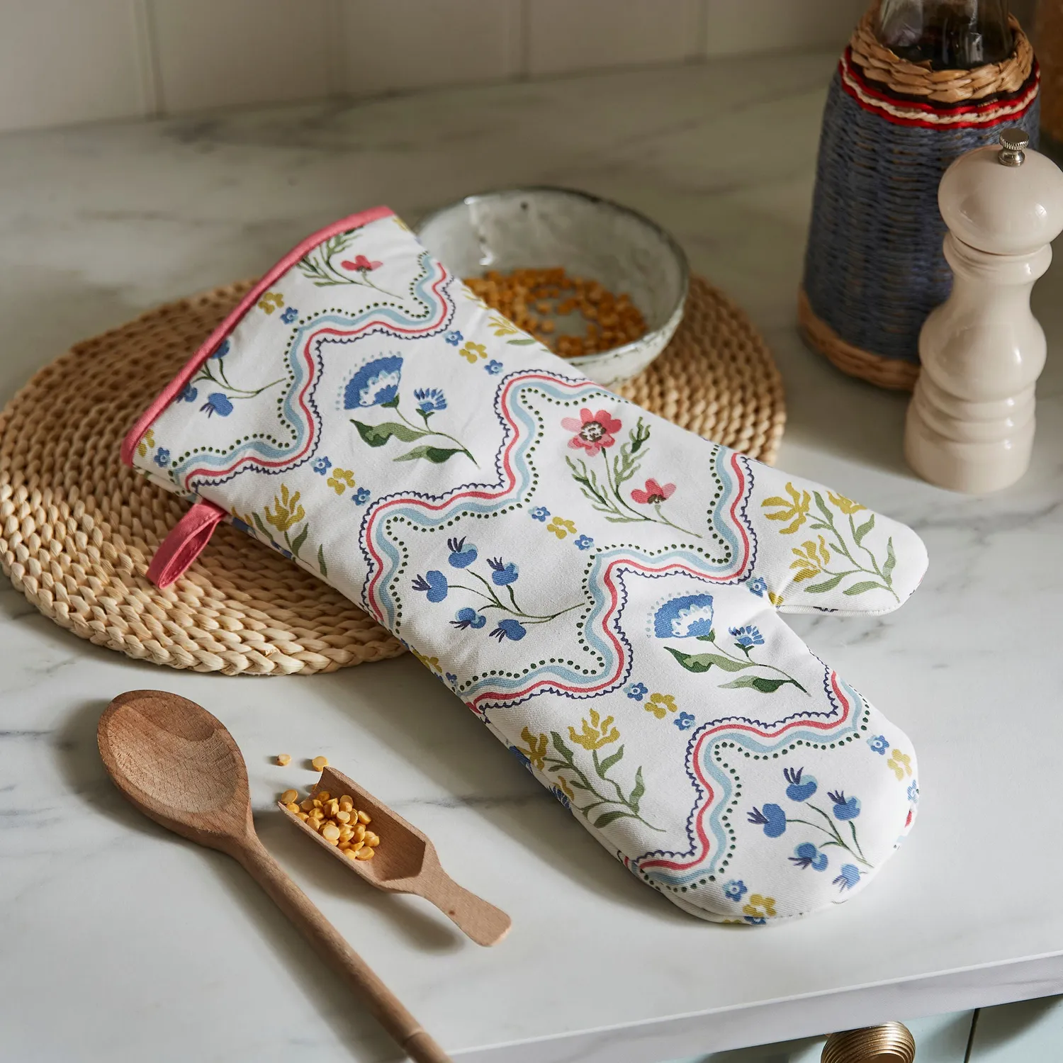 Ulster Weavers Boho Floral ovnhandske flerfarvet bomuld
