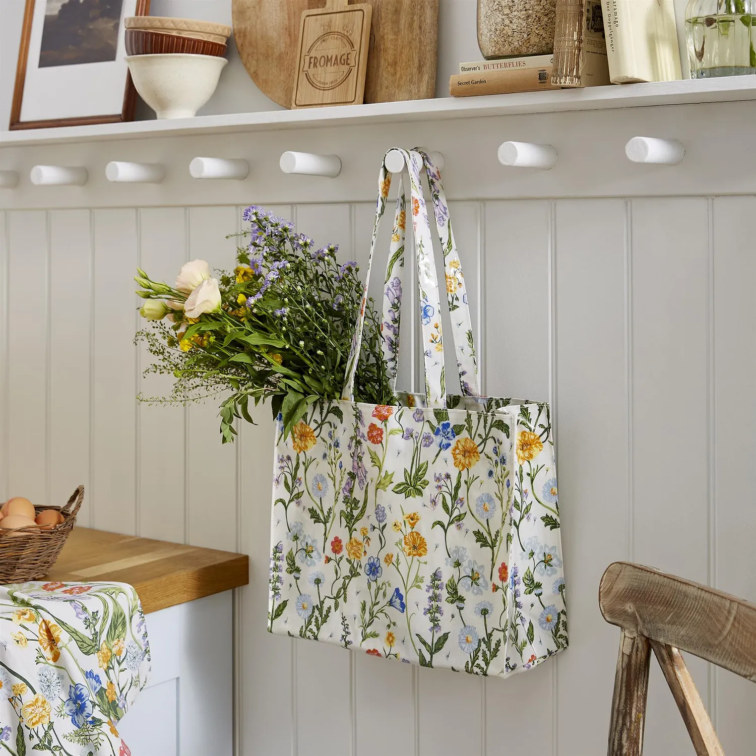 Ulster Weavers Cottage Garden skuldertaske PVC blomst