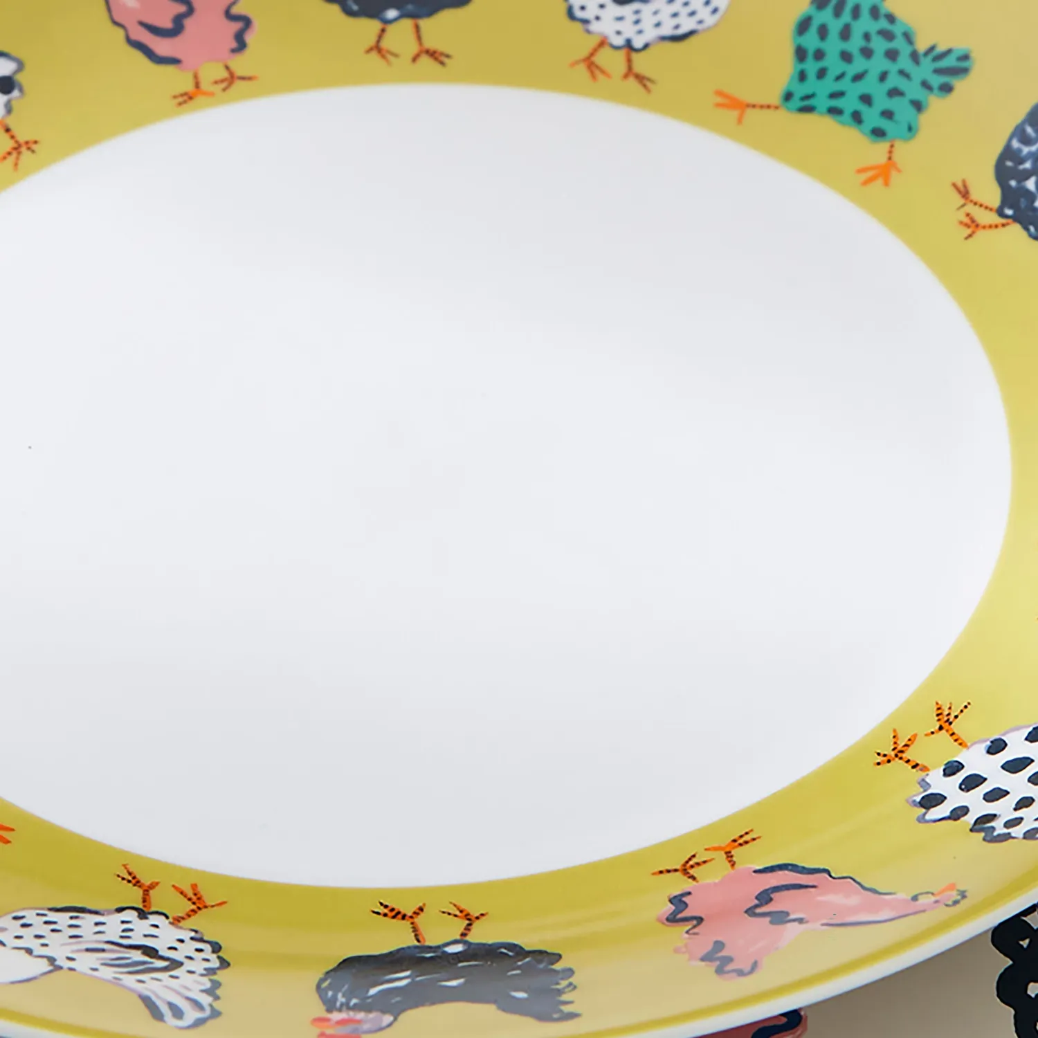 Ulster Weavers Chick Chicken middagstallerken gul porcelæn