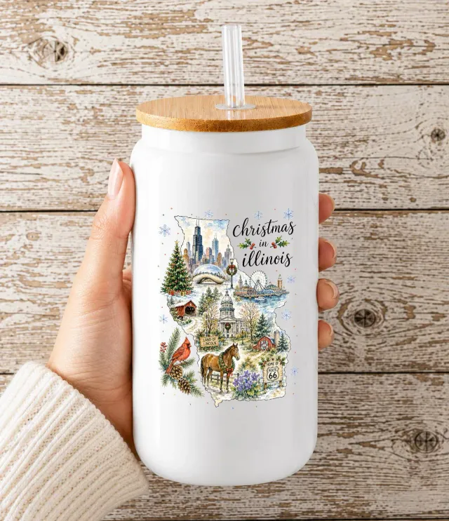 Avery Lane Gifts Christmas Illinois drikkeglas 473 ml