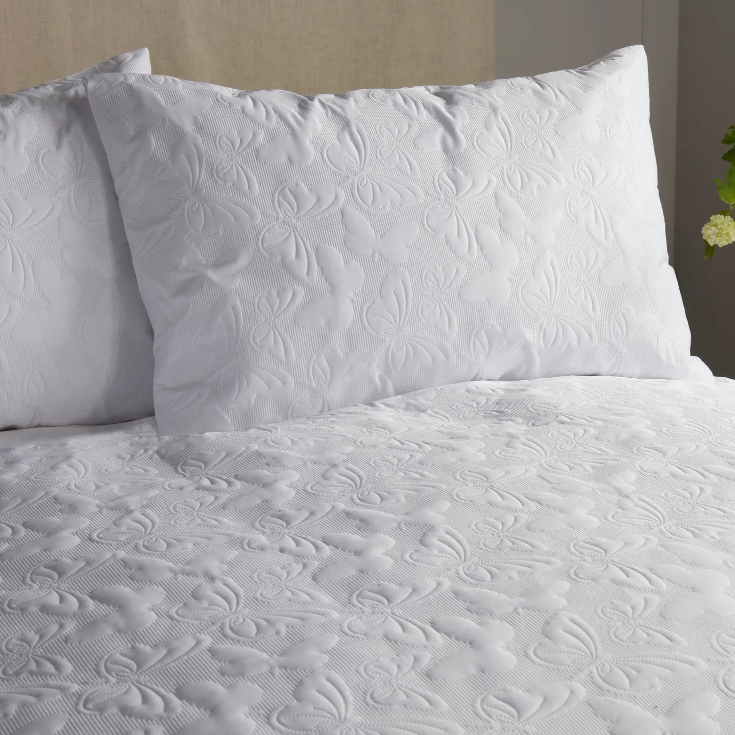 Ulster Weavers Butterfly Garden sengetøjssæt hvid microfiber