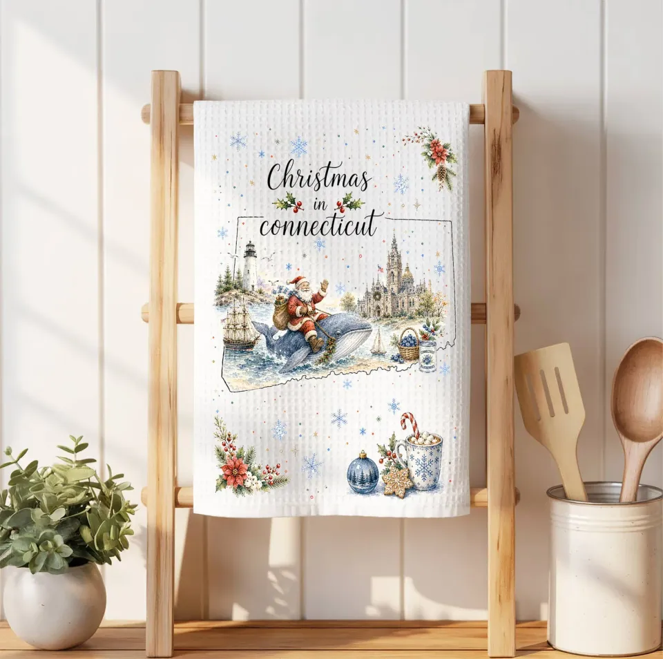 Avery Lane Gifts Christmas in Connecticut viskestykke microfiber