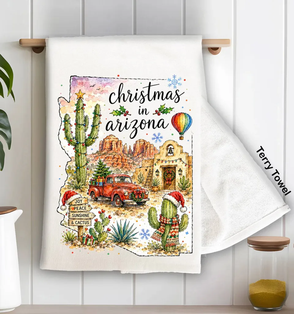 Avery Lane Gifts Christmas Arizona viskestykke frotté bomuld