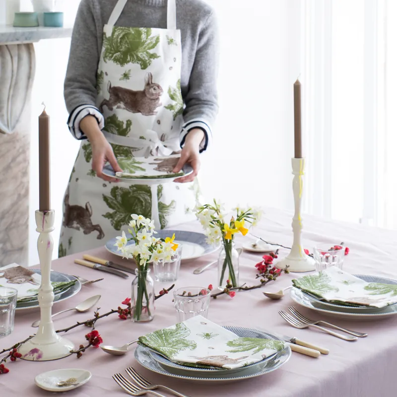 Thornback & Peel Rabbit & Cabbage forklæde 60x80 bomuld