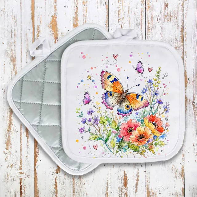 Avery Lane Gifts Whimsical Butterflies grydelap bomuld 20x20 cm