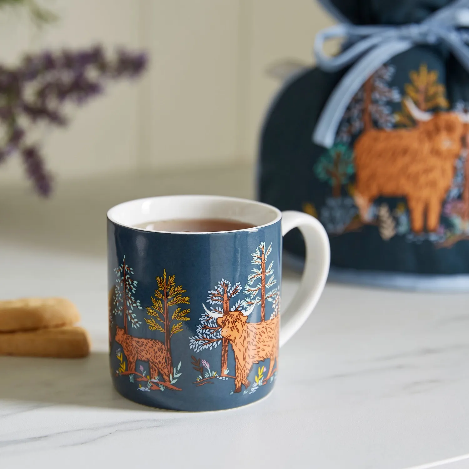 Ulster Weavers Connie the Cow krus benporcelæn navy