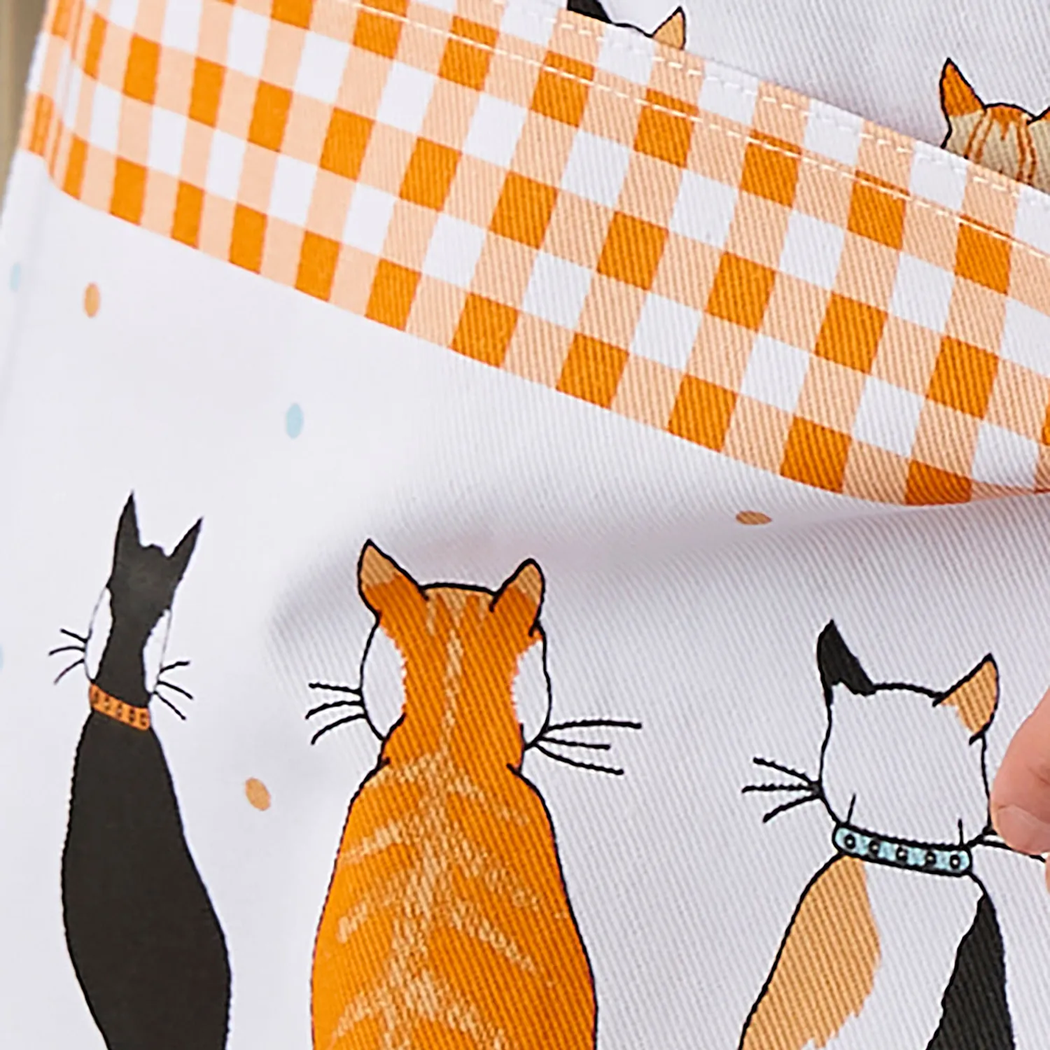 Ulster Weavers Cats In Waiting forklæde orange bomuld