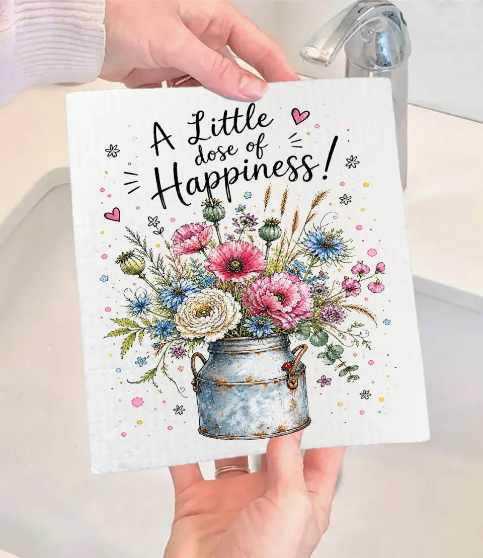 Avery Lane A Little Dose of Happiness Flowers svensk karklud blomster