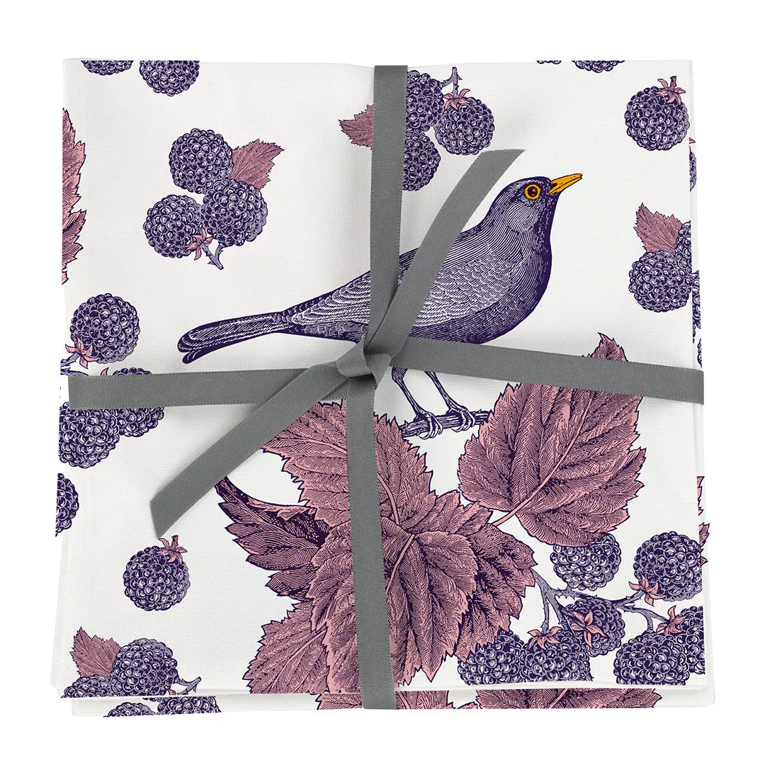 Thornback & Peel Blackbird & Bramble Single serviet 45x45