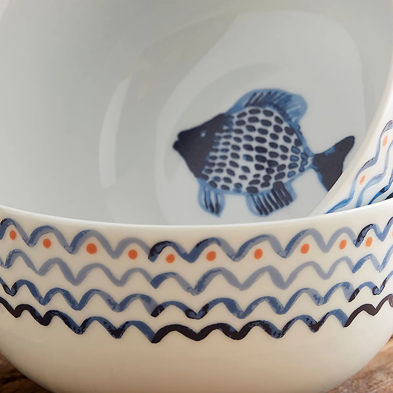 Ulster Weavers Catch of the Day skål porcelæn hav