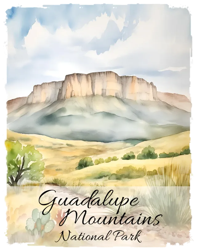 Avery Lane Gifts Guadalupe Mountains souvenir Texas