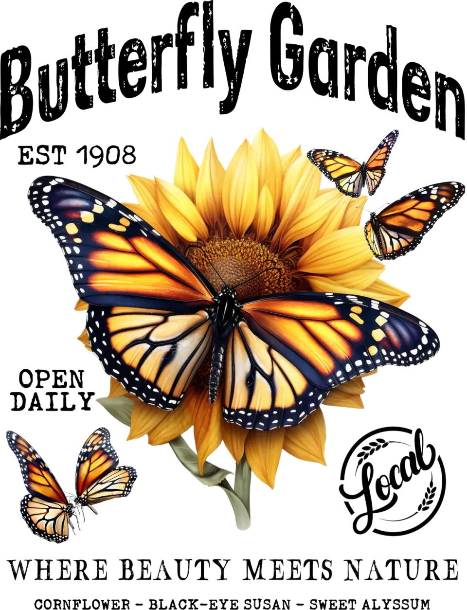 Avery Lane Monarch Butterfly haveflag sommerfugl