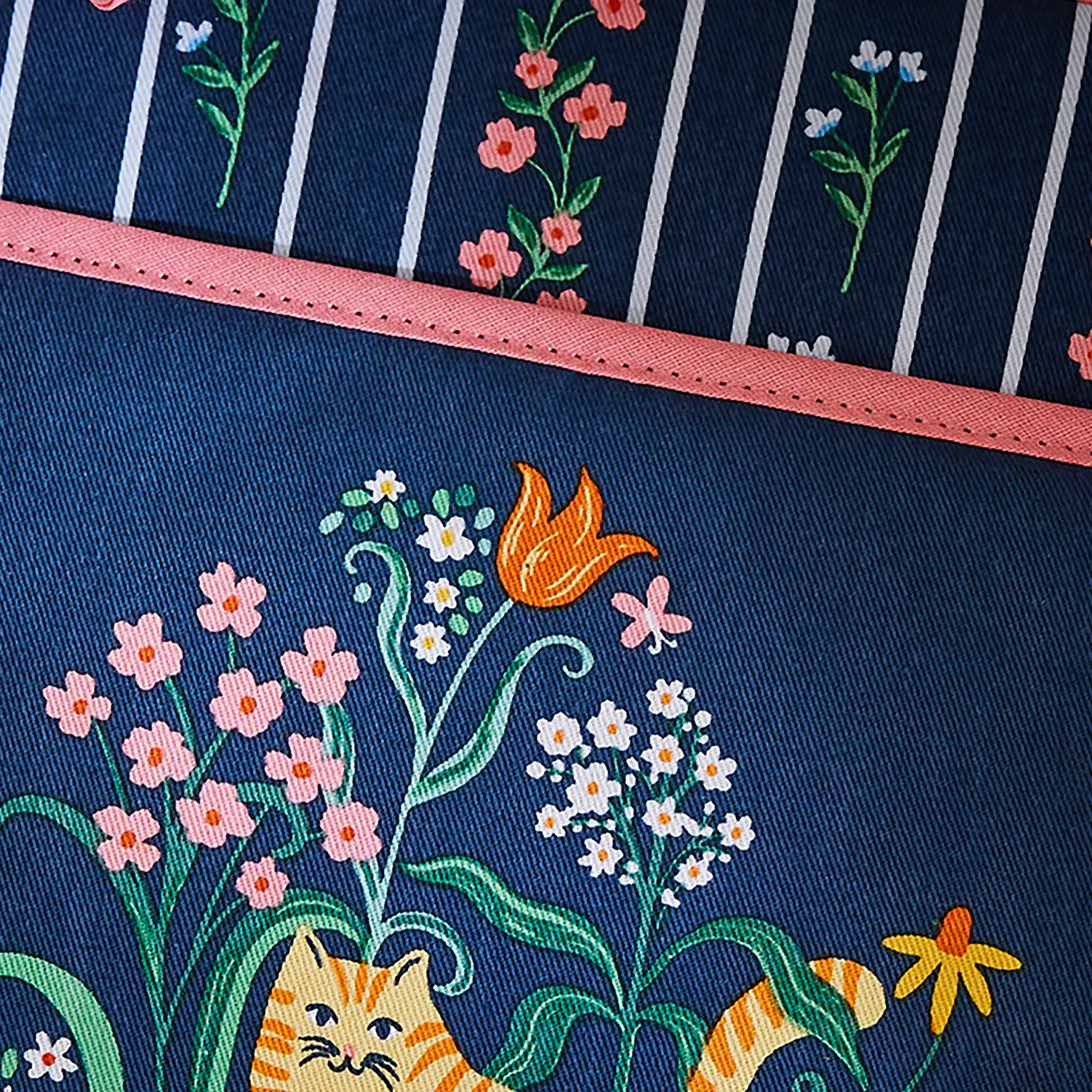 Ulster Weavers Marmalade Meadow grydehandske navy bomuld
