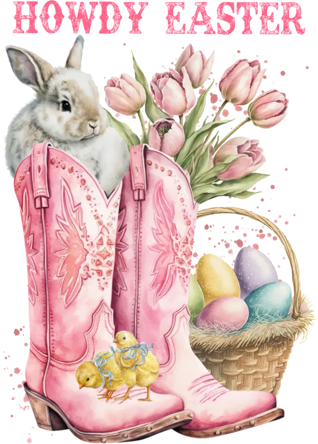 Avery Lane Gifts Howdy Easter Cowboy Boots pynt western
