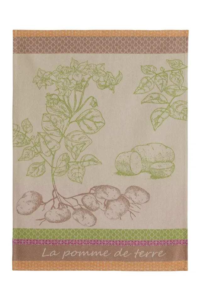 Coucke Potato viskestykke 50x75 cm grøn bomuld