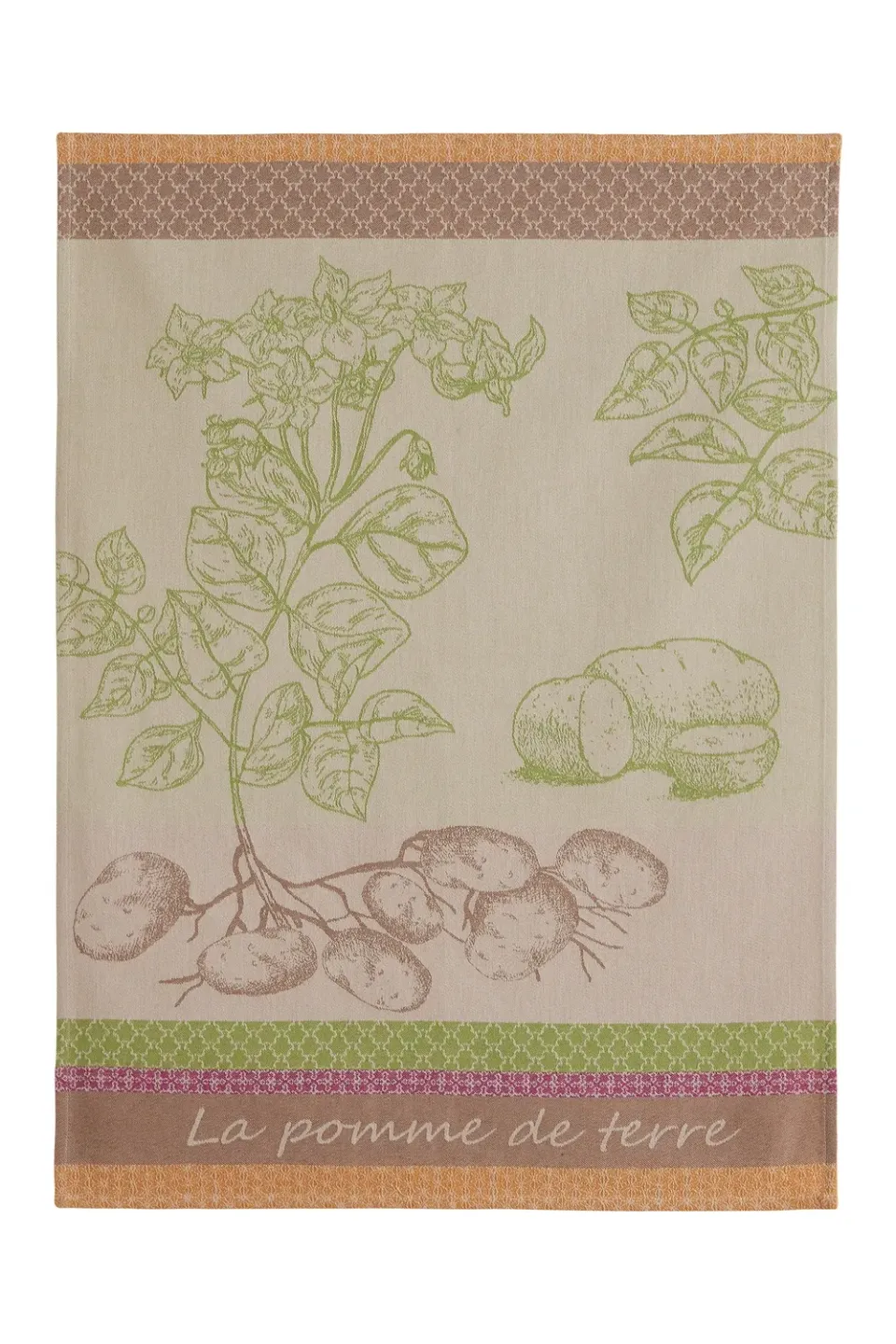 Coucke Potato viskestykke 50x75 cm grøn bomuld