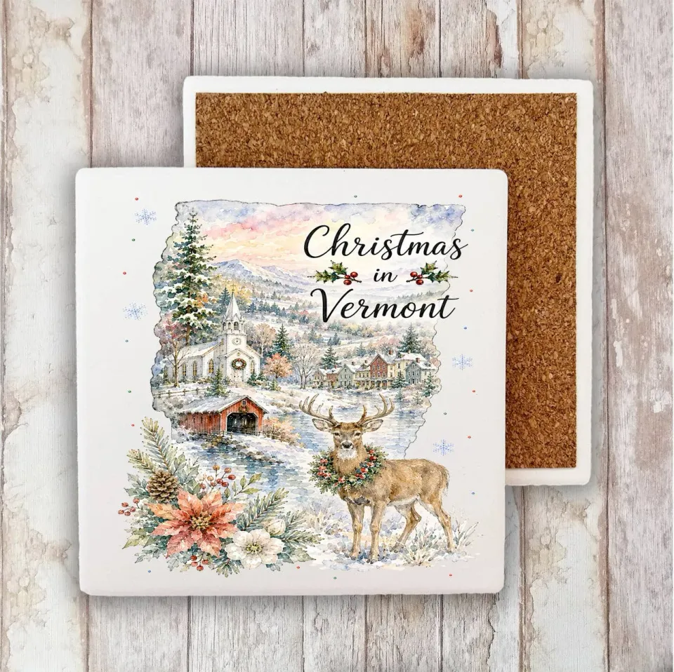 Avery Lane Gifts Christmas in Vermont bordskåner sten