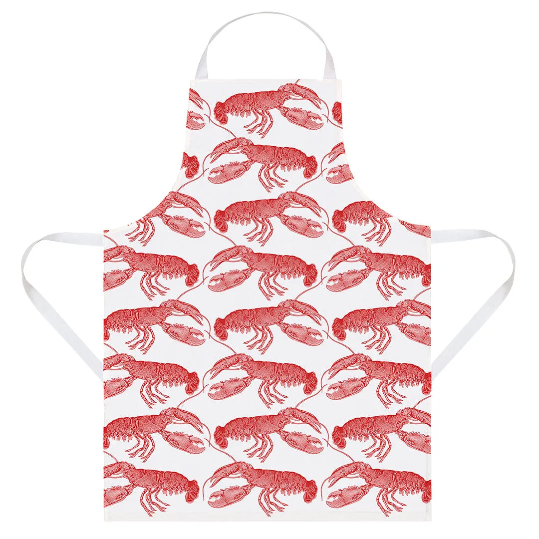 Thornback & Peel Lobster forklæde koralrød 60x80 bomuld