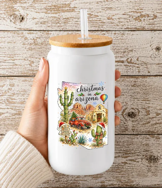 Avery Lane Gifts Christmas Arizona glaskop 473 ml bambuslåg