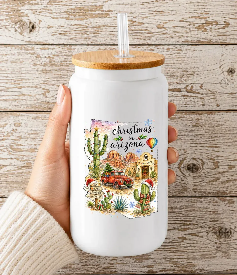 Avery Lane Gifts Christmas Arizona glaskop 473 ml bambuslåg