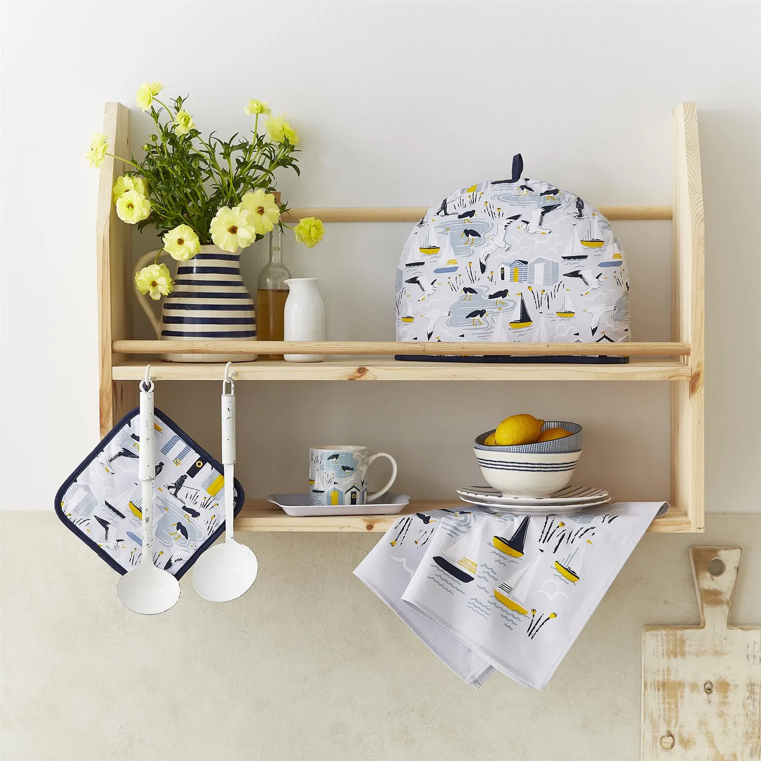 Ulster Weavers Seashore serveringsbakke small blå 39 cm