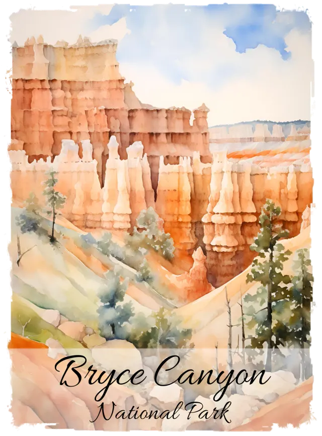 Avery Lane Gifts Bryce Canyon National Park vægbillede Utah