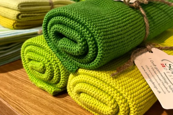 Solwang Lime håndklæde 1 stk økologisk bomuld