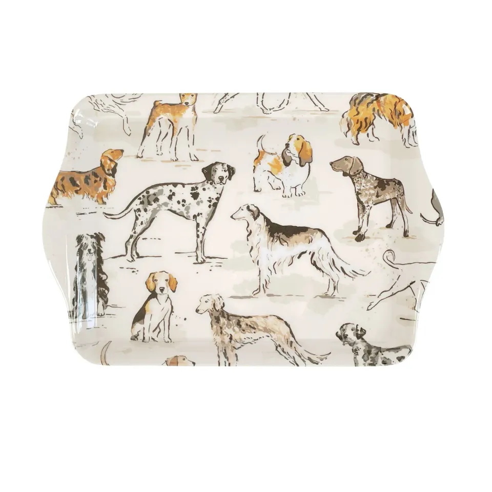 Ulster Weavers Country Dogs bakke 21x14 cm brun hund