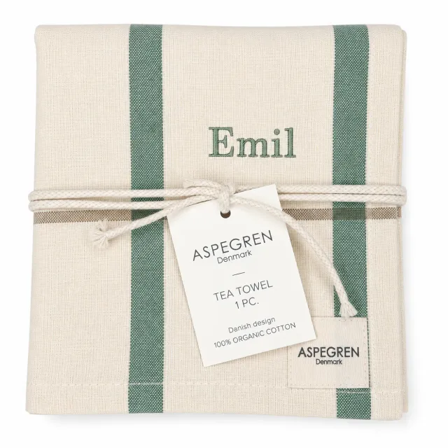 AspEgren Strada viskestykke Spinach 50x70 cm bomuld