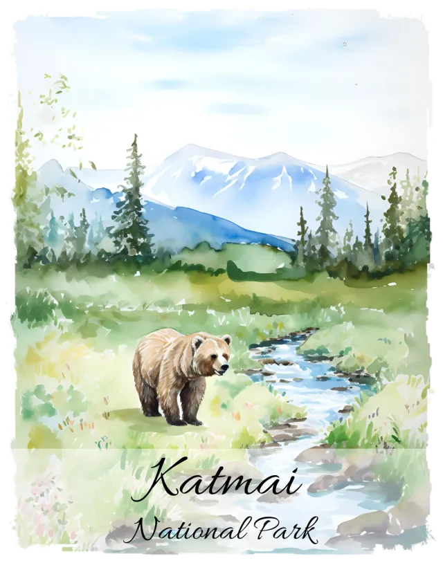 Avery Lane Gifts Katmai National Park souvenir Alaska