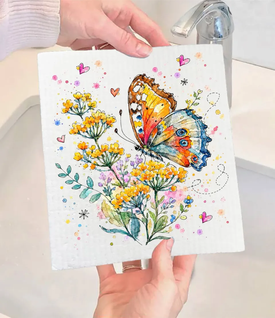 Avery Lane Gifts Butterflies karklud svensk 17x20 cm