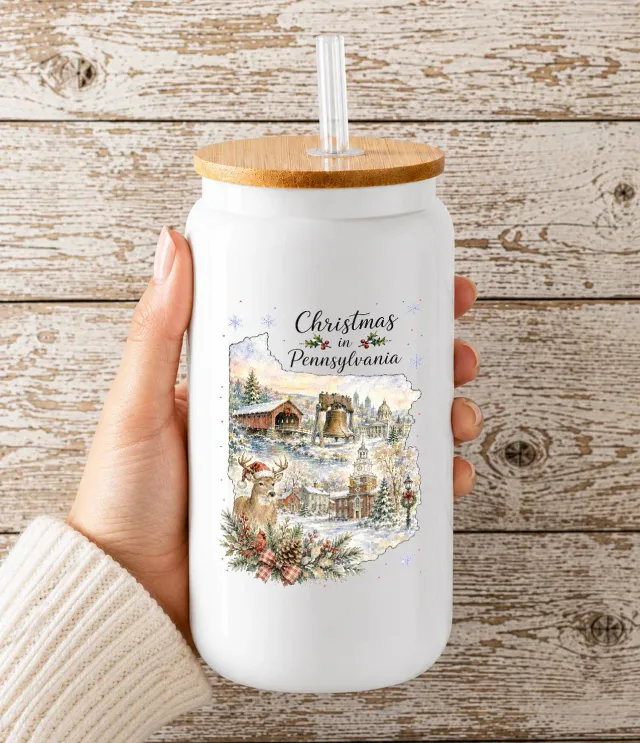 Avery Lane Gifts Christmas Pennsylvania drikkeglas