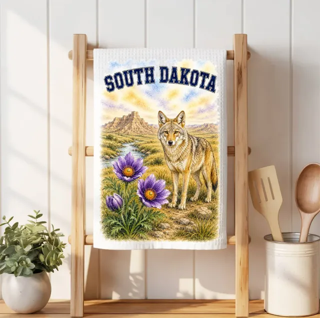 Avery Lane Gifts South Dakota viskestykke statskort
