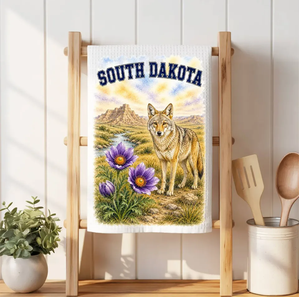 Avery Lane Gifts South Dakota viskestykke statskort
