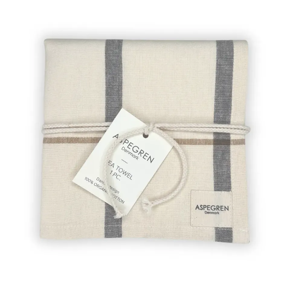 AspEgren Strada viskestykke Pepper 50x70 cm 1 stk stribet