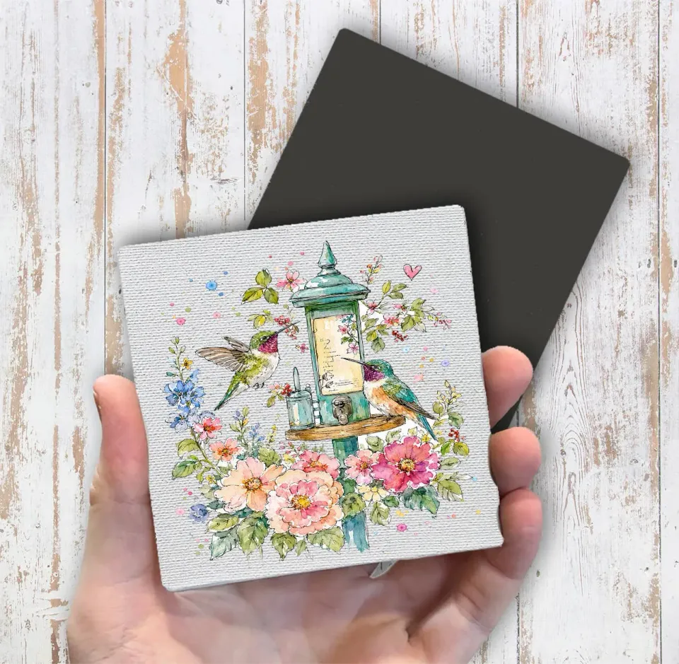Avery Lane Gifts Spring Flowers køleskabsmagnet 10x10 cm