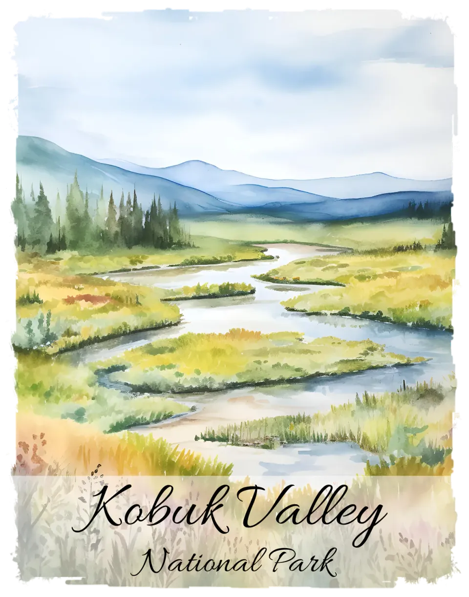 Avery Lane Gifts Kobuk Valley National Park Alaska plakat gave