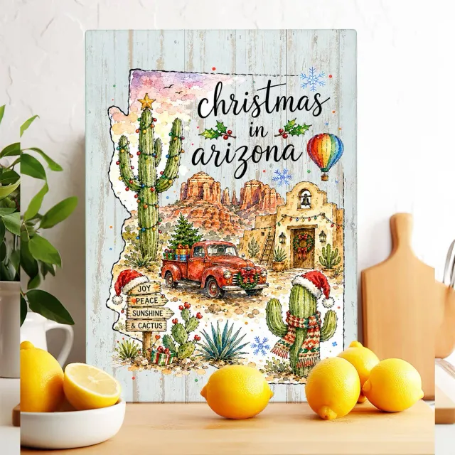 Avery Lane Gifts Christmas in Arizona glasskærebræt 28x38 kort
