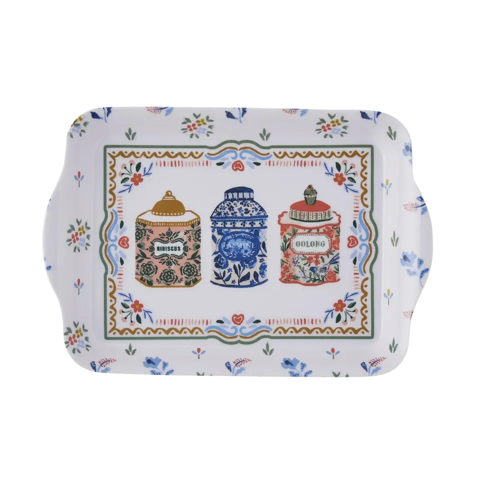 Ulster Weavers Tea Tins bakke melamin 21x14cm flerfarvet