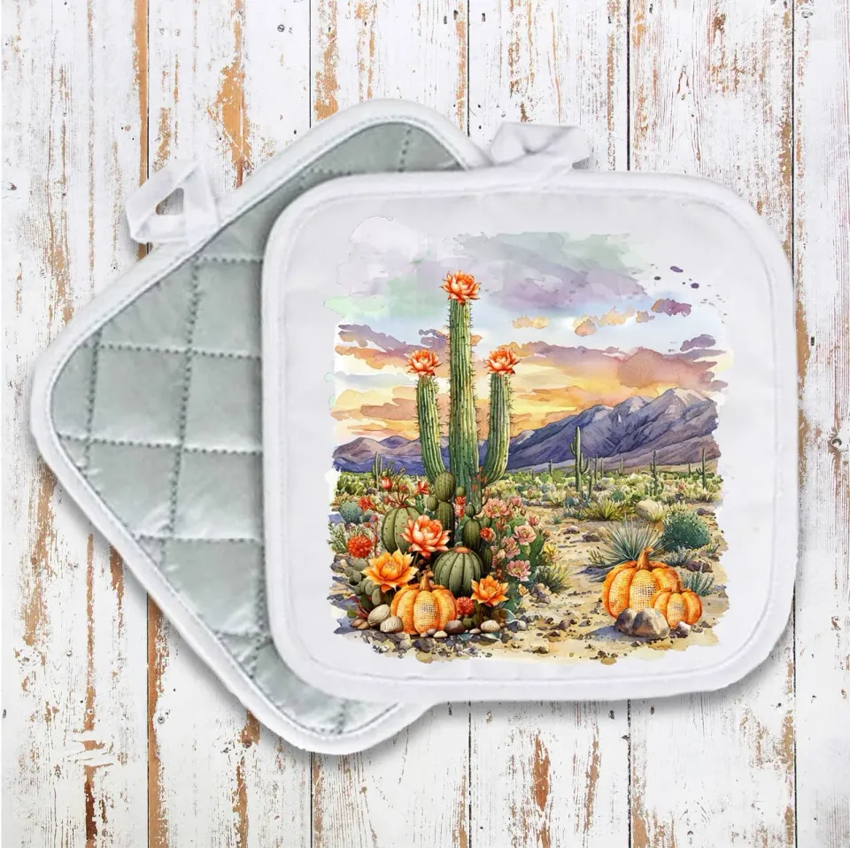 Avery Lane Gifts Fall Pumpkin grydelap kaktus 20x20 cm