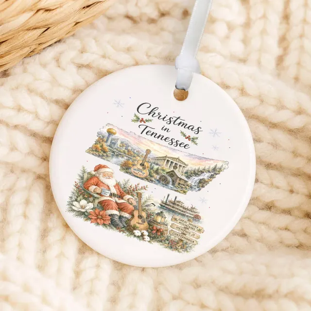 Avery Lane Gifts Christmas Tennessee juleophæng porcelæn