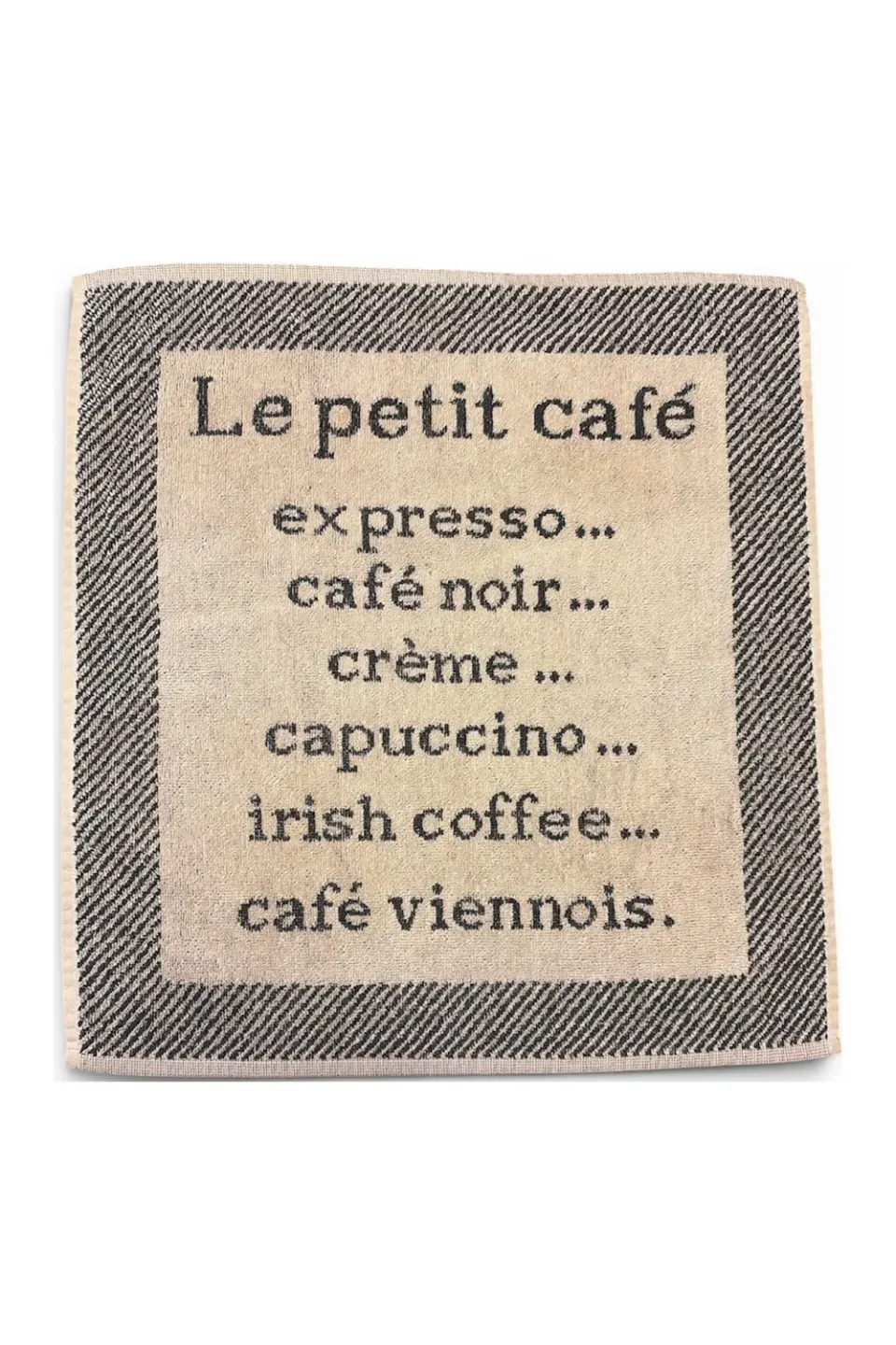 Coucke Le Petit Café håndklæde beige 50x50 cm frotté