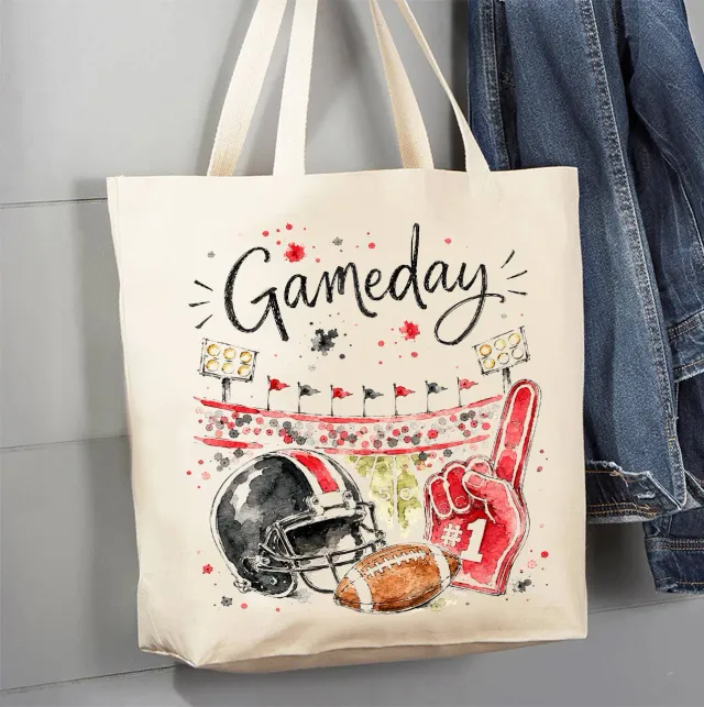 Avery Lane Gifts Gameday mulepose bomuld sort rød